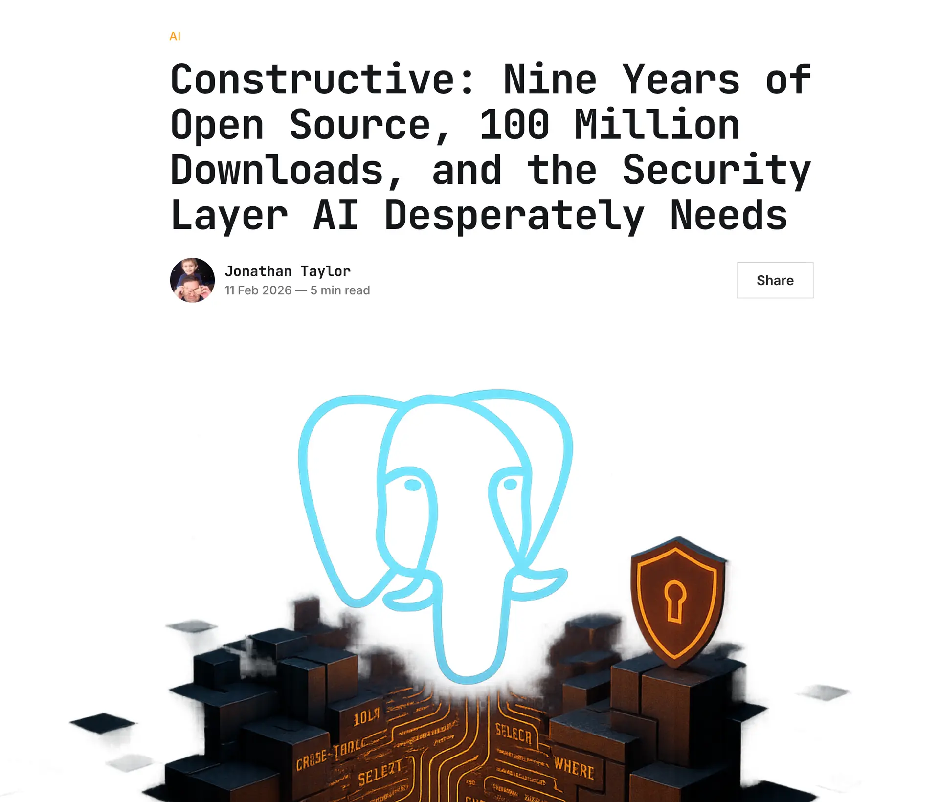Constructive: Nine Years of Open Source, 100 Million Downloads, and the Security Layer AI Desperately Needs